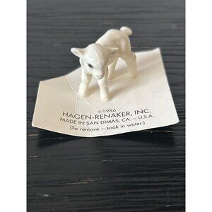 VTG Hagen-Renaker Mini Lamb Figurine Porcelain 1986 USA Paper Tag Attached 1"